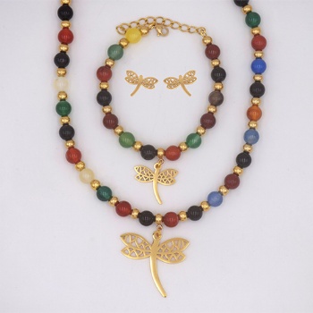 Stainless steel jewelry set
