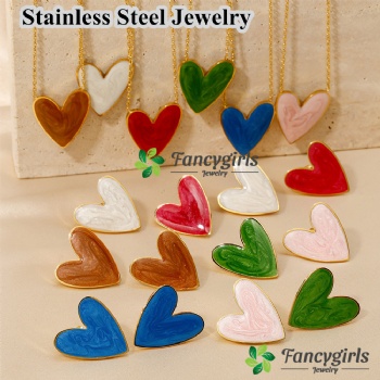 Stainless steel gold plated necklace for women