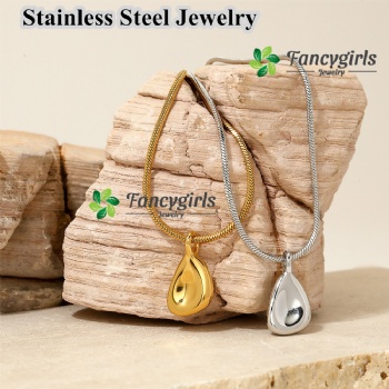 Stainless steel gold plated necklace for women
