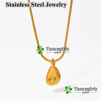 Stainless steel gold plated necklace for women